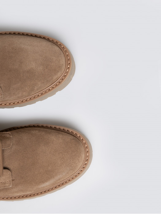 Kožené šnurovacie členkové topánky OO274A188 803